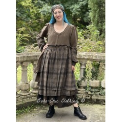robe COSETTE lin Chocolat