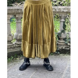 skirt GUSTINE Bronze velvet