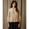 blouse 44873 Jana Beige with black polka dots voile Ewa i Walla - 15