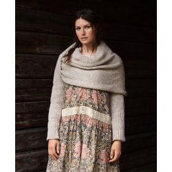 shawl 77553 Bessie Sand alpaca knit Ewa i Walla - 1