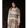 shawl 77553 Bessie Sand alpaca knit