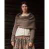 shawl 77553 Bessie Mole alpaca knit