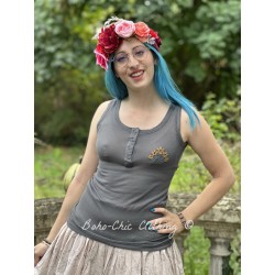 tank 33337 Runa Grey waffle jersey Ewa i Walla - 1