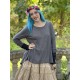 blouse 44865 Sivi Grey waffle jersey Ewa i Walla - 8