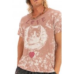 T-shirt What You Love in Bisou Magnolia Pearl - 1