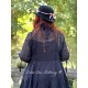 dress 55777 Bella Black organdie Ewa i Walla - 12