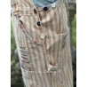 salopette Stripe Love in Dreamsicle