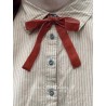 blouse 44870 Idra Red striped cotton Ewa i Walla - 15