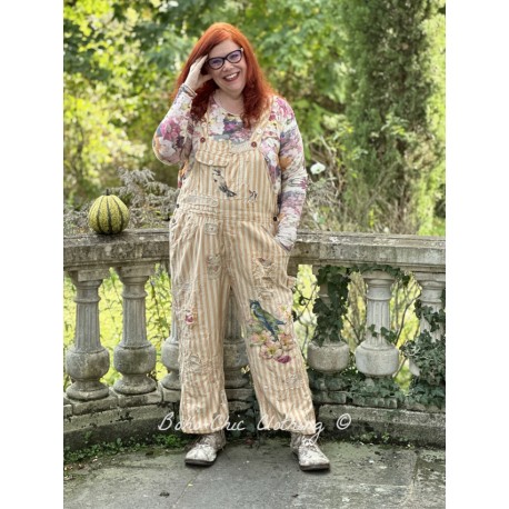 overalls Stripe Love in Dreamsicle Magnolia Pearl - 1