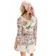 Wrap T-shirt Floral Faustine in Moonlight Magnolia Pearl - 9