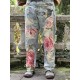 jean's Floral and Bird Miner in Washed Indigo Magnolia Pearl - 9