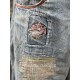 jean's Floral and Bird Miner in Washed Indigo Magnolia Pearl - 20