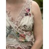 Wrap T-shirt Floral Faustine in Moonlight Magnolia Pearl - 14