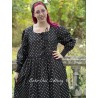 robe BRUNE popeline Noir à gros pois bronze Les Ours - 1