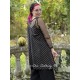 dress / tunic LEA Black cotton with large bronze dots Les Ours - 7