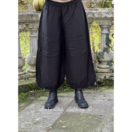 pantalon GUS lin Noir Les Ours - 1