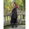 dress / tunic LEA Black cotton with large bronze dots Les Ours - 6