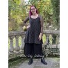 dress / tunic LEA Black cotton with large bronze dots Les Ours - 4