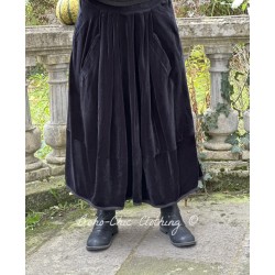 skirt GUSTINE Black velvet Les Ours - 1