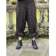 panty / pants ROBERT Black cotton with large bronze dots Les Ours - 2