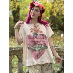 T-shirt Awaken Sleeping Heart in Pink Salt