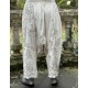 pantalon Dragon Embroidered Garcon in Moonlight Magnolia Pearl - 4