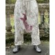 pantalon Dragon Embroidered Garcon in Moonlight Magnolia Pearl - 1