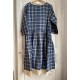 dress 55703 Checked linen Size XL Ewa i Walla - 4
