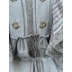 dress coat Victorian Ribbon in Prairie Star Magnolia Pearl - 18