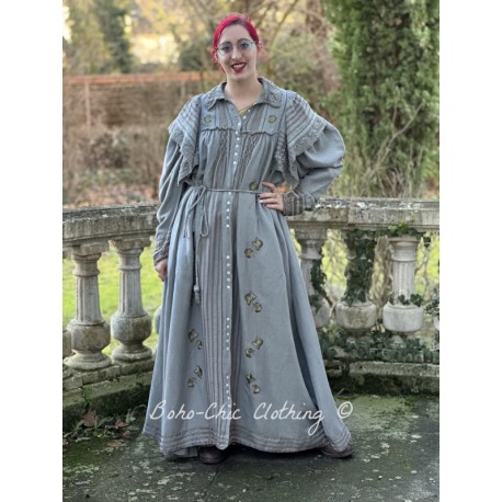 dress coat Victorian Ribbon in Prairie Star Magnolia Pearl - 1