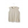 T-shirt without sleeves in flax cotton lisa b. - 1