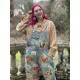 overalls Floral Applique in Washed Indigo Magnolia Pearl - 10