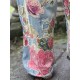 overalls Floral Applique in Washed Indigo Magnolia Pearl - 43
