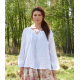 blouse 44899 MIRELLA White cotton voile Ewa i Walla - 15
