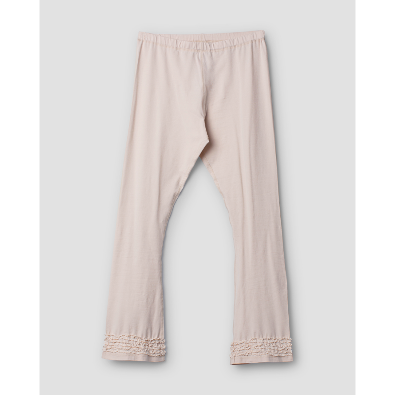 leggings 11391 ELLEN Pale pink cotton - Boho-Chic Clothing