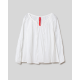 blouse 44899 MIRELLA White cotton voile Ewa i Walla - 17