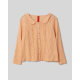 blouse 44905 MATILDA Orange gingham cotton voile Ewa i Walla - 15