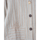 jacket 66734 ADOLFINA Orange pin stripe linen Ewa i Walla - 18