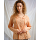 blouse 44905 MATILDA Orange gingham cotton voile Ewa i Walla - 14