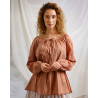 blouse 44899 MIRELLA Marsala cotton voile Ewa i Walla - 9