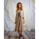 dress 55803 UNDRA Pearl grey natural viscose Ewa i Walla - 7