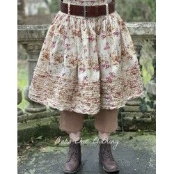 jupe 22187 VIRPA coton Fleurs jaunes et roses