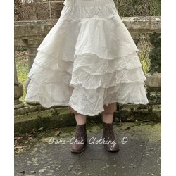 skirt / petticoat 22191 TINE Cream hard voile Ewa i Walla - 1