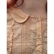 blouse 44905 MATILDA Orange gingham cotton voile Ewa i Walla - 20