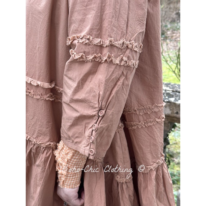 dress 55797 ETTA Dove cotton - Boho-Chic Clothing