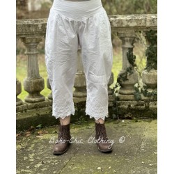 cropped pants 11387 ASTA White cotton Ewa i Walla - 1