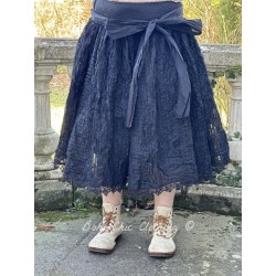 skirt 22189 AXELINA Black flounce organdie Ewa i Walla - 1