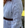 blouse 44899 MIRELLA White cotton voile Ewa i Walla - 21