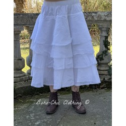 skirt / petticoat 22191 TINE White hard voile Ewa i Walla - 1