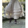 skirt / petticoat 22191 TINE Pearl grey hard voile Ewa i Walla - 2